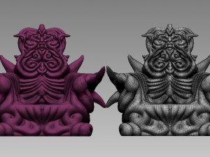 demonic throne Modèles 3D en vedette