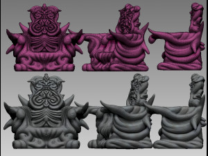 demonic throne Modèles 3D en vedette
