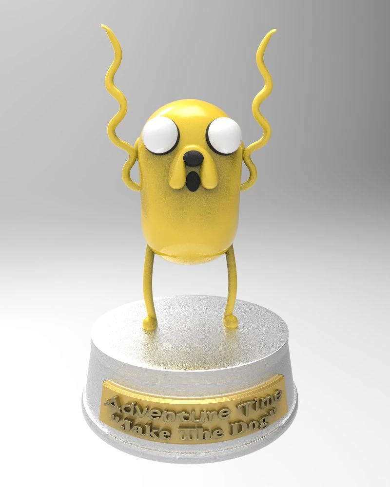 jake the dog 3D Print Model .c4d .max .obj .3ds .fbx .stl .blend 