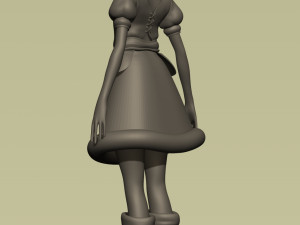 fantasy village elfish girl 3D Модель