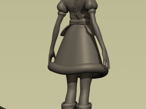 fantasy village elfish girl 3D Модель