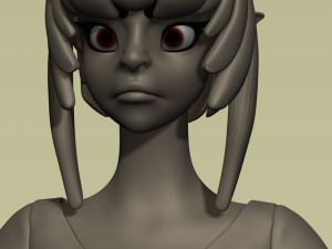 fantasy village elfish girl 3D Модель