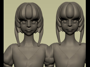 fantasy village elfish girl 3D Модель