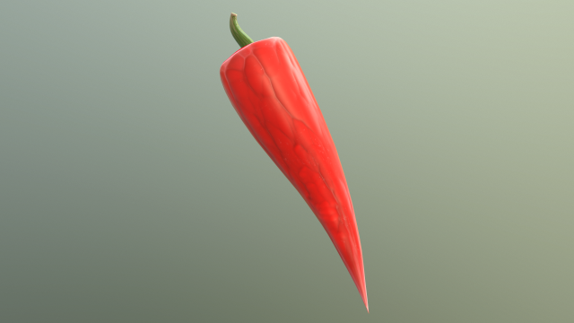 stylized pepper Modello 3D .c4d .max .obj .3ds .fbx .stl .blend 