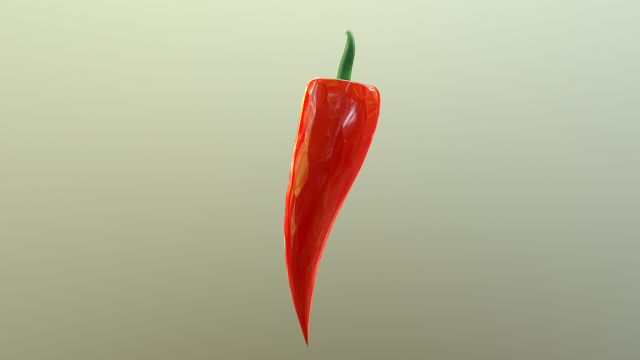 chili pepper 3D 模型 .c4d .max .obj .3ds .fbx .stl .blend 