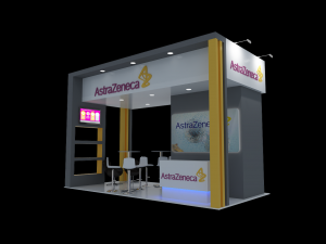 Booth Astra Zeneca Modelo 3D