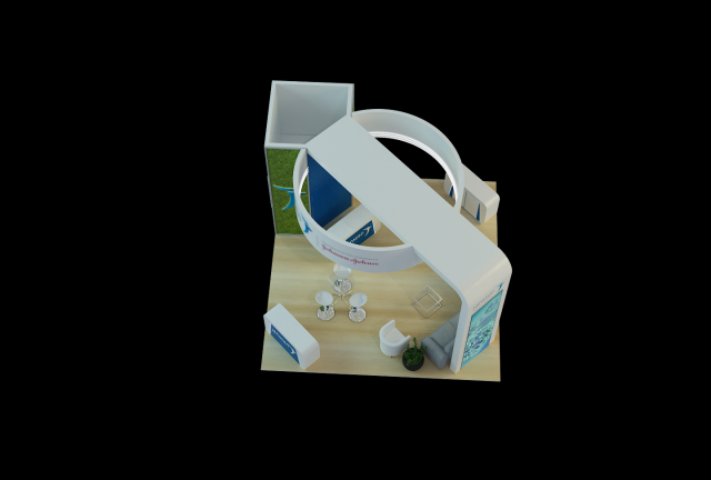 Booth Janssen 3D Model .c4d .max .obj .3ds .fbx .stl .blend 