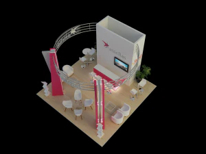 Booth Astellas 3D Model