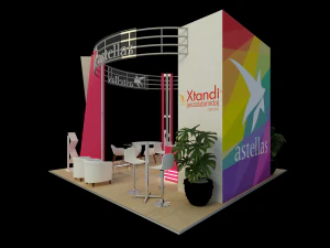 Booth Astellas 3D Model