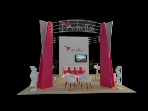 Booth Astellas 3D Model