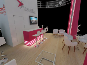 Booth Astellas 3D Model