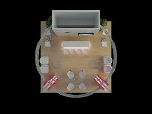 Booth Astellas 3D Model