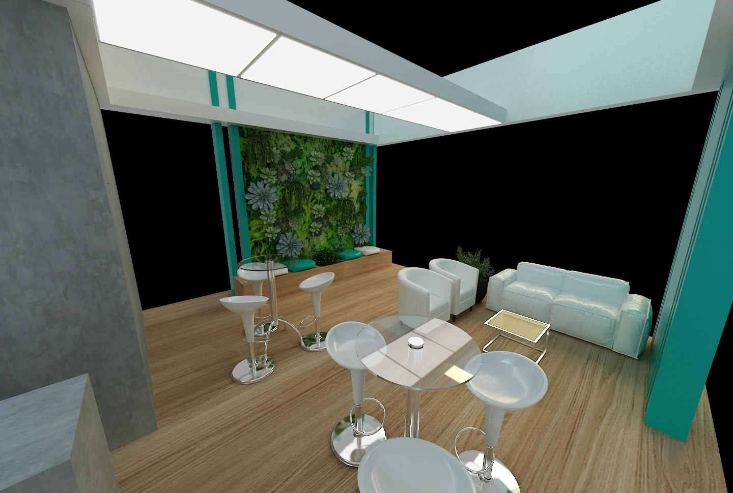 Booth MSD 3D Model .c4d .max .obj .3ds .fbx .stl .blend 