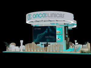 Booth Oncoclincas Modello 3D