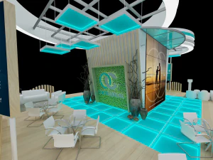 Booth Oncoclincas 3D Model