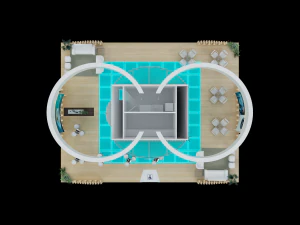 Booth Oncoclincas 3D Model