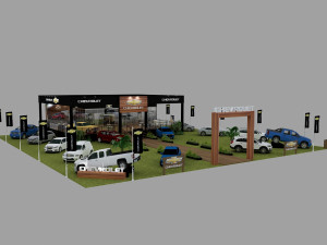 Booth GM Modelo 3D