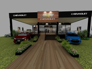 Booth GM Modelo 3D