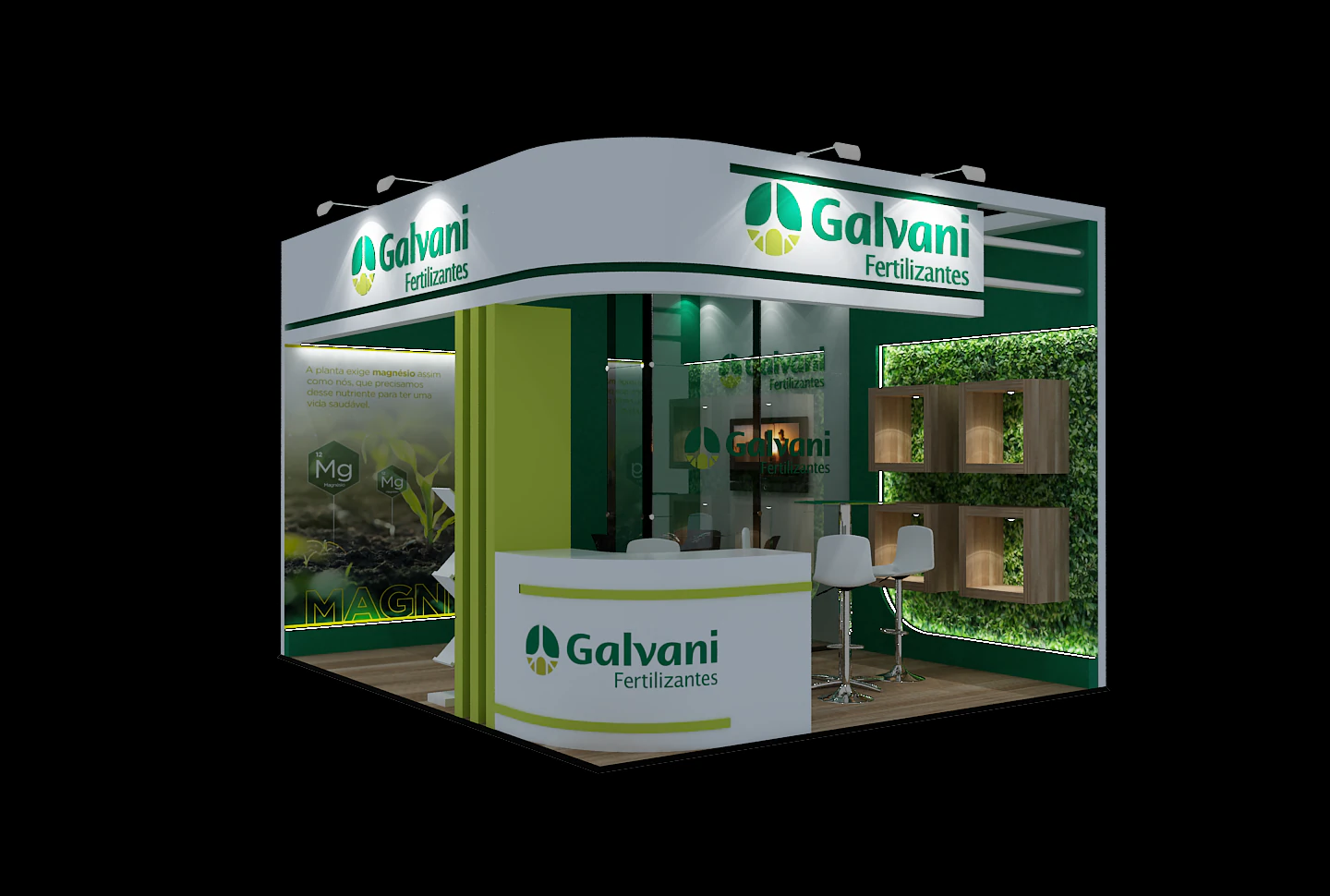 Booth Galvani 3D Model .c4d .max .obj .3ds .fbx .stl .blend