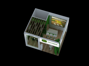 Booth Jonh Deere 3D Model