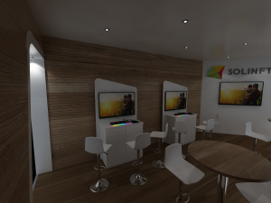 Booth SOLINFTEC Modello 3D