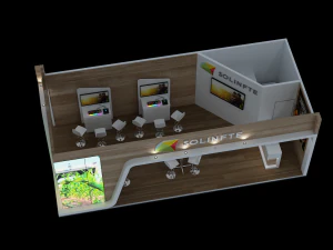 Booth SOLINFTEC 3D Model