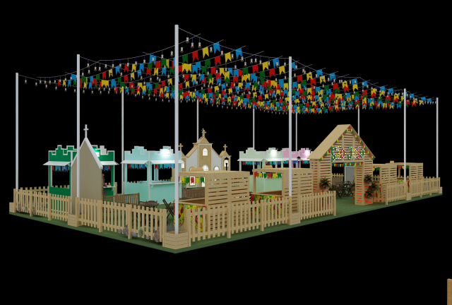 Booth So Joo - Saint John Fest 3D-Modell .c4d .max .obj .3ds .fbx .stl .blend 