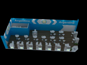 Booth Argentina 3D Model