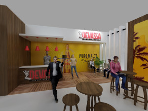 Booth Devassa Modelo 3D