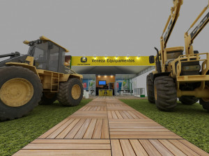 Booth VENEZA Modèle 3D