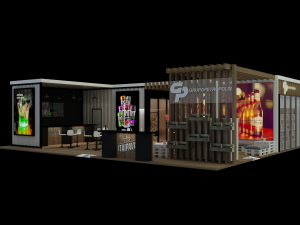 Booth Grupo Petrpolis Modelo 3D