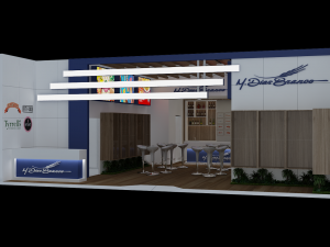 Pack 05 Booth M Dias Branco 3D Model