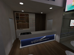 Pack 05 Booth M Dias Branco 3D Model