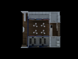 Pack 05 Booth M Dias Branco 3D Model