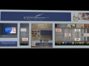 Pack 05 Booth M Dias Branco 3D Model