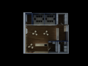 Pack 05 Booth M Dias Branco 3D Model