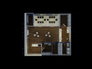 Pack 05 Booth M Dias Branco 3D Model