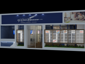 Pack 05 Booth M Dias Branco 3D Model
