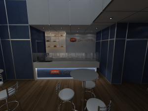 Pack 05 Booth M Dias Branco 3D Model