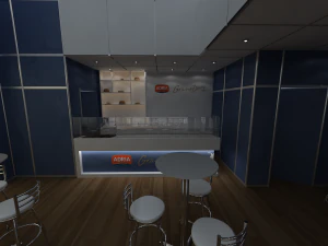 Pack 05 Booth M Dias Branco 3D Model