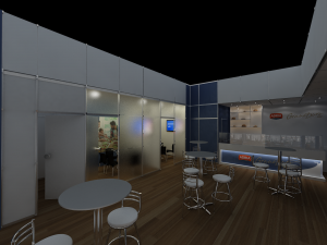 Pack 05 Booth M Dias Branco 3D Model
