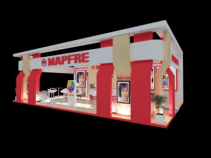 PAC 04 Booth Mapfre 3D Model