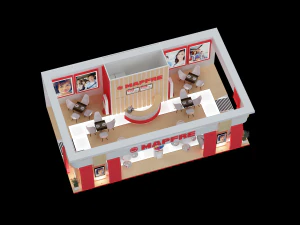 PAC 04 Booth Mapfre 3D Model