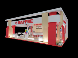 PAC 04 Booth Mapfre 3D Model