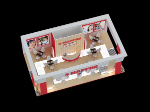 PAC 04 Booth Mapfre 3D Model