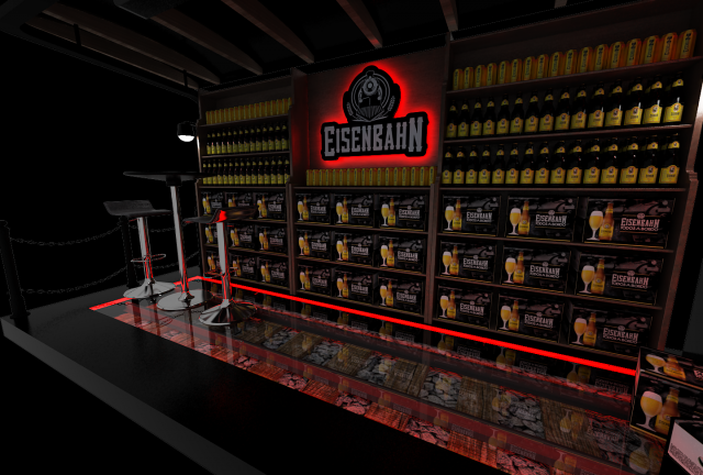 Booth HEISENBAHN 3D Model .c4d .max .obj .3ds .fbx .stl .blend 