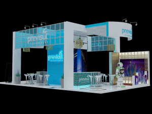 팩 03 부스 Previsul 3D 모델