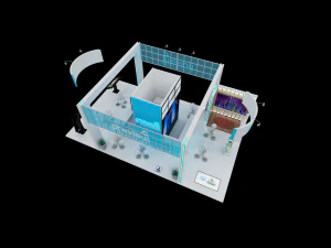 Pack 03 Booth Previsul 3D Model