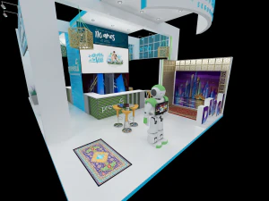 Pack 03 Booth Previsul 3D Model