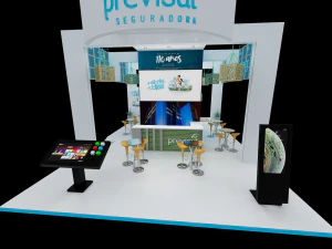 Pack 03 Booth Previsul 3D Model